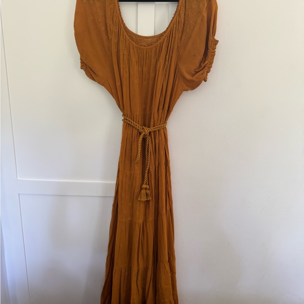 DOEN Mustard Dress with Rope Belt
